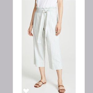 Madewell Striped Paperbag Wide Leg Pants Size Small